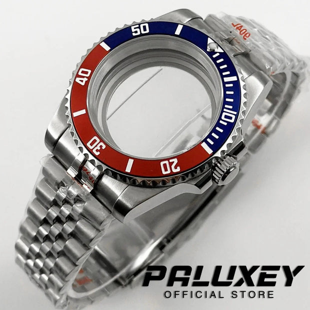 NH35 40mm Diver Waterproof For NH34 NH35 NH36 ETA2824 Movement Black Purple GMT Bezel Sapphire Glass Watch Case Glide Lock Clasp Brodster Market