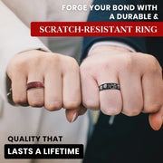 7MM  Skull Carbon Fiber Band Epoxy CUID Chip Ring or Fashion Dragon Pattern Metal Band T5577 Chip Ceramic Finger Ring Brodster Market