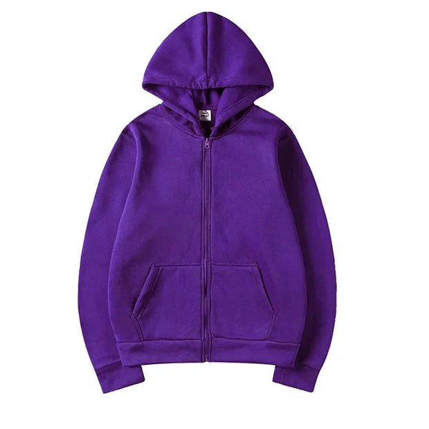 2025 Women Fleece Zip Up Hoodies Running Sports Sweatshirts Fashion Female Classic Casual Zipper Jackets Y2k Hip Hop Streetwear Brodster Market