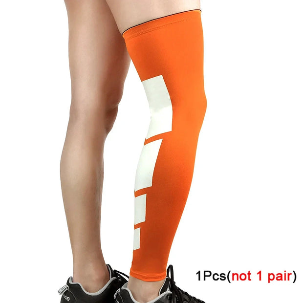 TopRunn 1PCS Super Elastic Basketball Leg Warmers Calf Thigh Compression Sleeves Knee Brace Soccer Volleyball Cycling Brodster Market