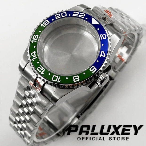 NH35 40mm Diver Waterproof For NH34 NH35 NH36 ETA2824 Movement Black Purple GMT Bezel Sapphire Glass Watch Case Glide Lock Clasp Brodster Market