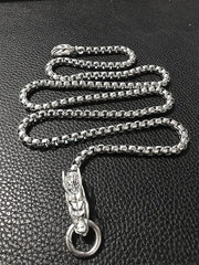 Dragon Head Pendants Bracelets EDC Self Defense Whip Titanium Steel Necklace Fashion Chain Waist Boy Gadgets For Men Cool Gifts Brodster Market