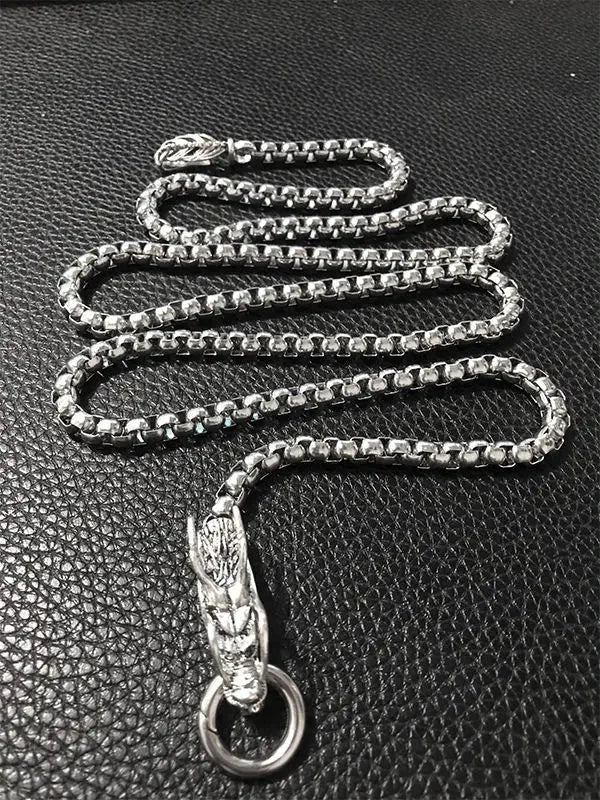 Dragon Head Pendants Bracelets EDC Self Defense Whip Titanium Steel Necklace Fashion Chain Waist Boy Gadgets For Men Cool Gifts Brodster Market