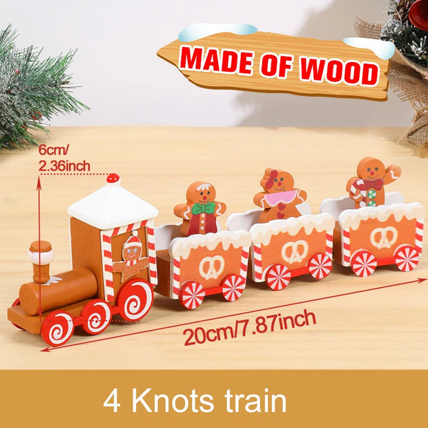 Christmas Train Merry Christmas Decorations For Home 2025 Cristmas Ornament Xmas Navidad Noel Gifts Happy New Year 2026 Gifts