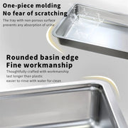 Enclosed Stainless Steel Cat Litter Box with Lid Scoop Large Litter Box Covered Top Entry Litter Pan High Sided Easy Cleaning Brodster Market