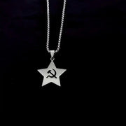 USSR Faith Five-Pointed Star Pendant Necklace Men Fashion Jewelry Chain Boy EDC Gadgets Lovers Gifts For Male Female Women Girls Brodster Market