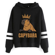 Kawaii Cartoon Capybara Hoodies Women/men Harajuku Fashion Graphic Streetwear Unisex Winter Warm Sweatshirts Hooded Female/male Brodster Market