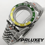 NH35 40mm Diver Waterproof For NH34 NH35 NH36 ETA2824 Movement Black Purple GMT Bezel Sapphire Glass Watch Case Glide Lock Clasp Brodster Market