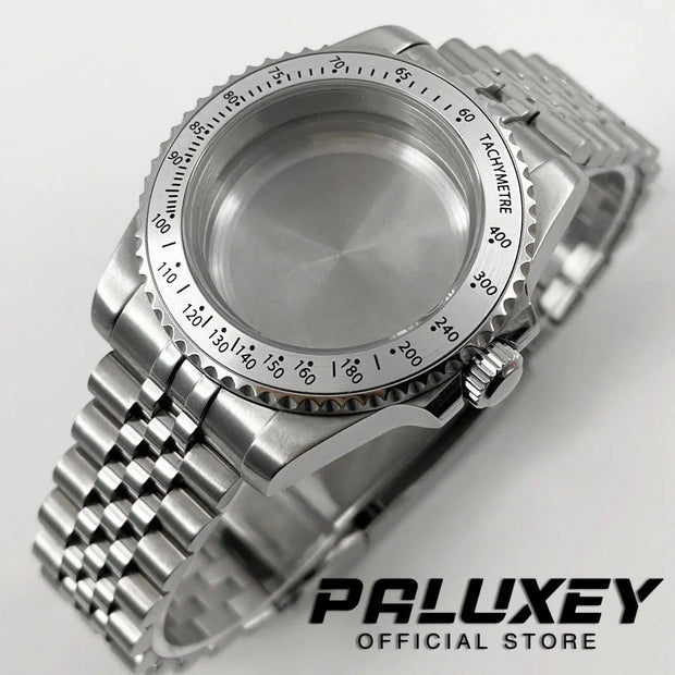 NH35 40mm Diver Waterproof For NH34 NH35 NH36 ETA2824 Movement Black Purple GMT Bezel Sapphire Glass Watch Case Glide Lock Clasp Brodster Market