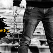 Titanium Steel Bracelet Necklace Chain Prayer Beads Self Defense Waist Faith Buddha Cross Pendant Mens Gadgets For Jewelry Gifts Brodster Market