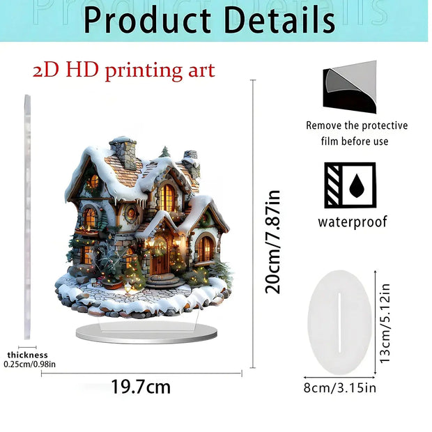 Christmas series of gifts Home desktop decoration 2D acrylic handicraft ornament