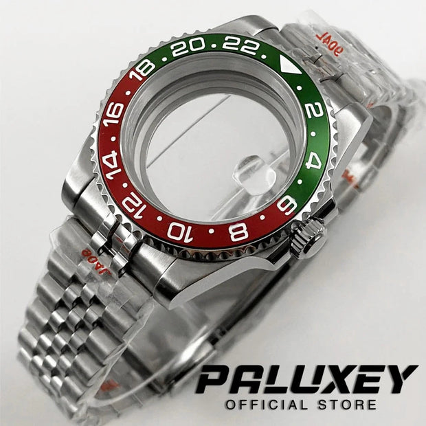 NH35 40mm Diver Waterproof For NH34 NH35 NH36 ETA2824 Movement Black Purple GMT Bezel Sapphire Glass Watch Case Glide Lock Clasp Brodster Market