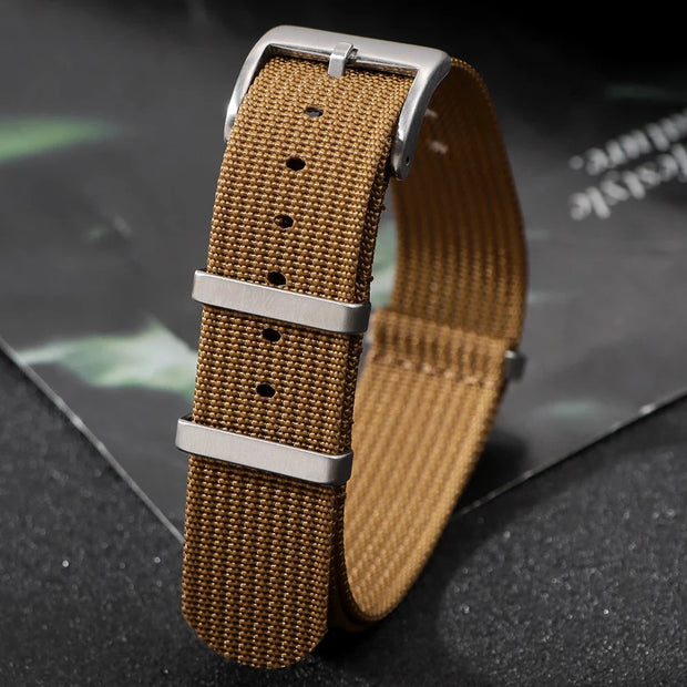 High Quality Nylon Watch Strap 18/20/22mm Brown Green Black Band for Military Casual Watchband Army Sport Bracelet Replace Belt Brodster Market