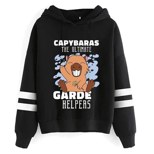 Kawaii Cartoon Capybara Hoodies Women/men Harajuku Fashion Graphic Streetwear Unisex Winter Warm Sweatshirts Hooded Female/male Brodster Market